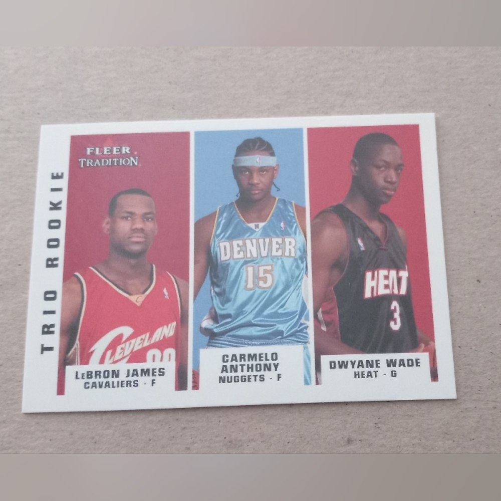 Lebron Trio Rookie Anthony/Wade